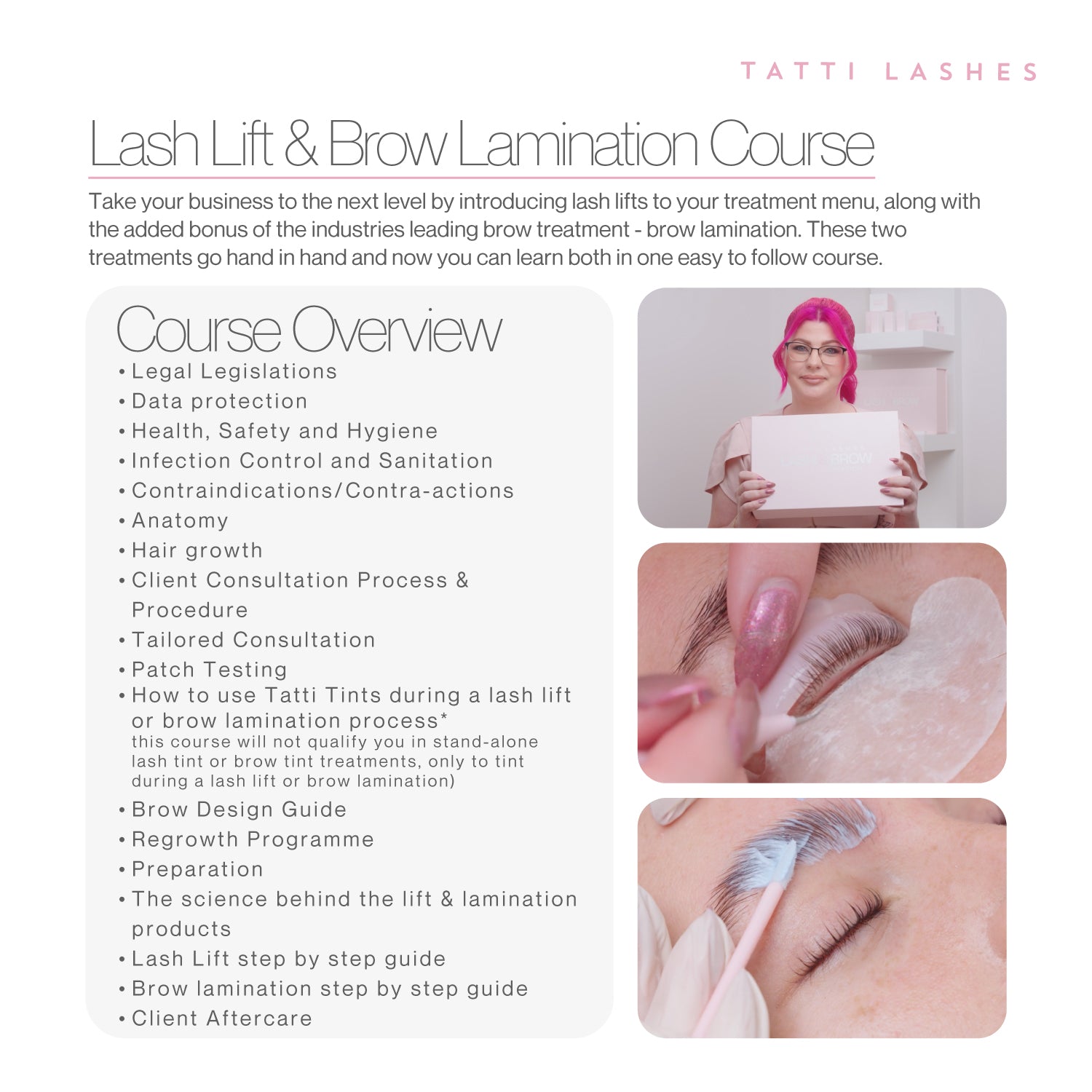 Online Lash & Brow Lamination & Lift Course with Kit