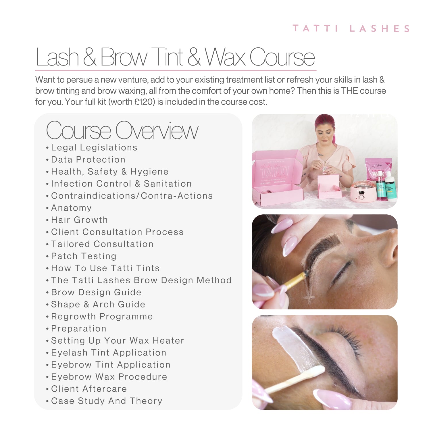 Online Lift, Lamination, Tint & Wax Course with Kit