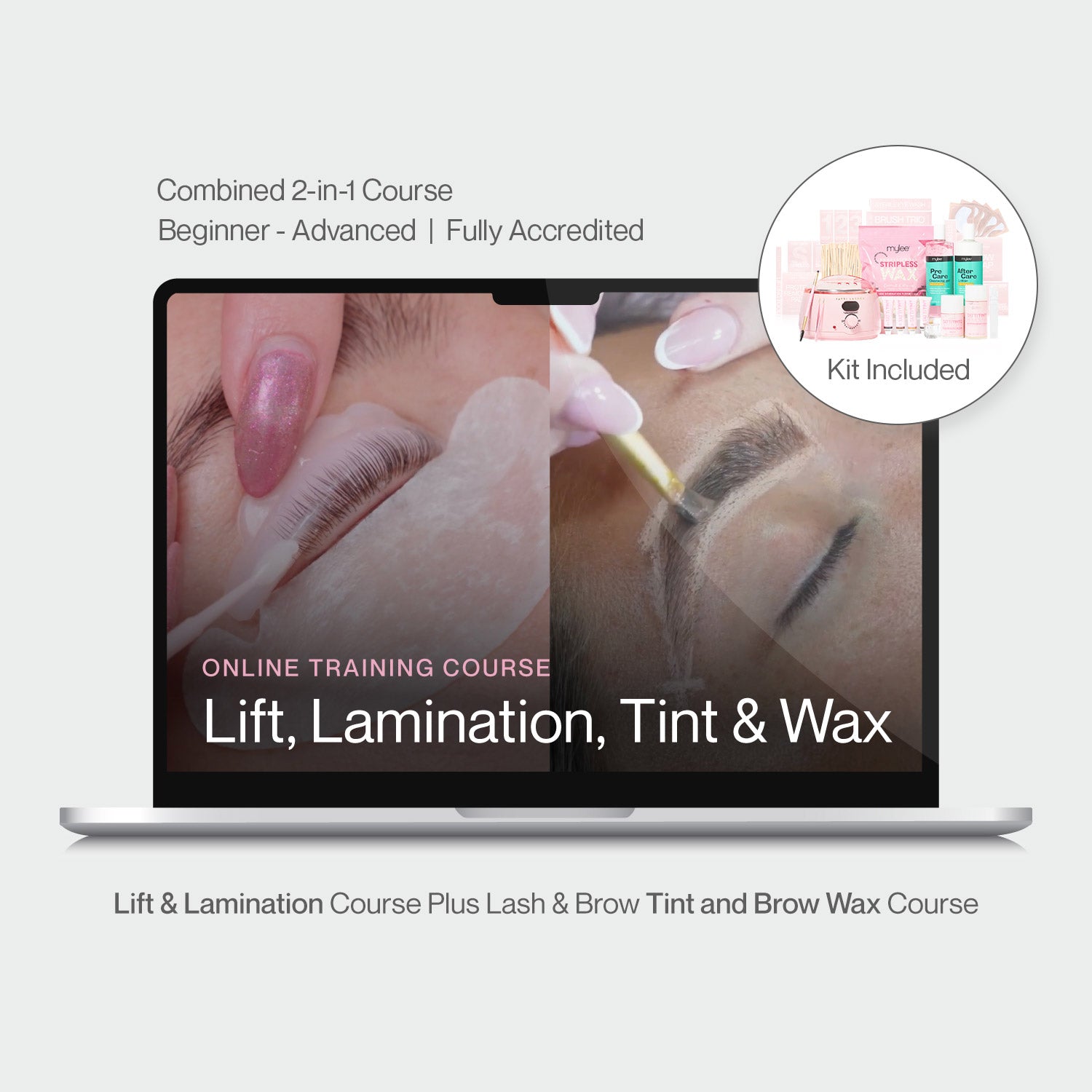 Online Lift, Lamination, Tint & Wax Course with Kit
