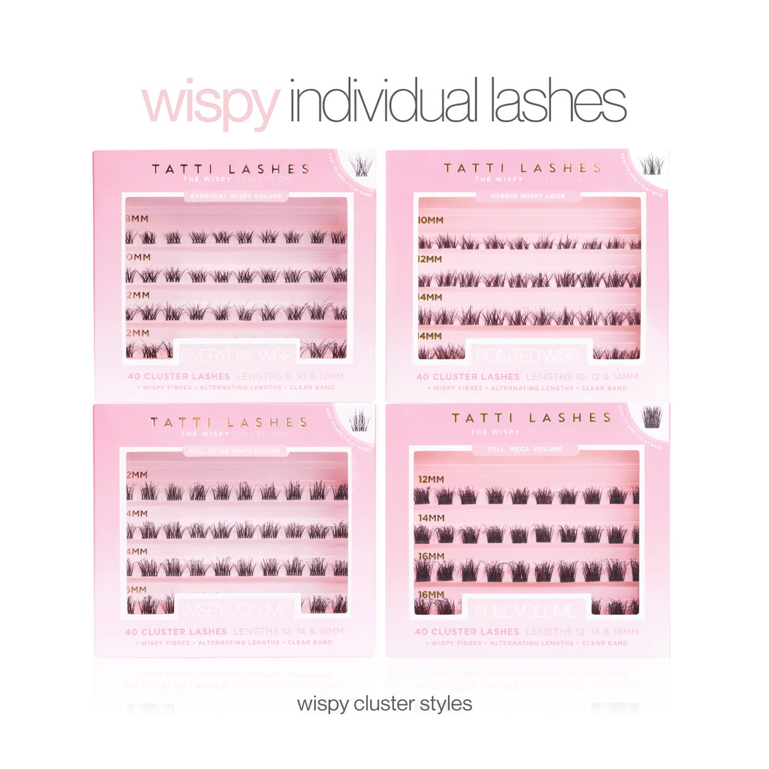 Mix & Match Invisi-Lash 2 Clusters + Glue