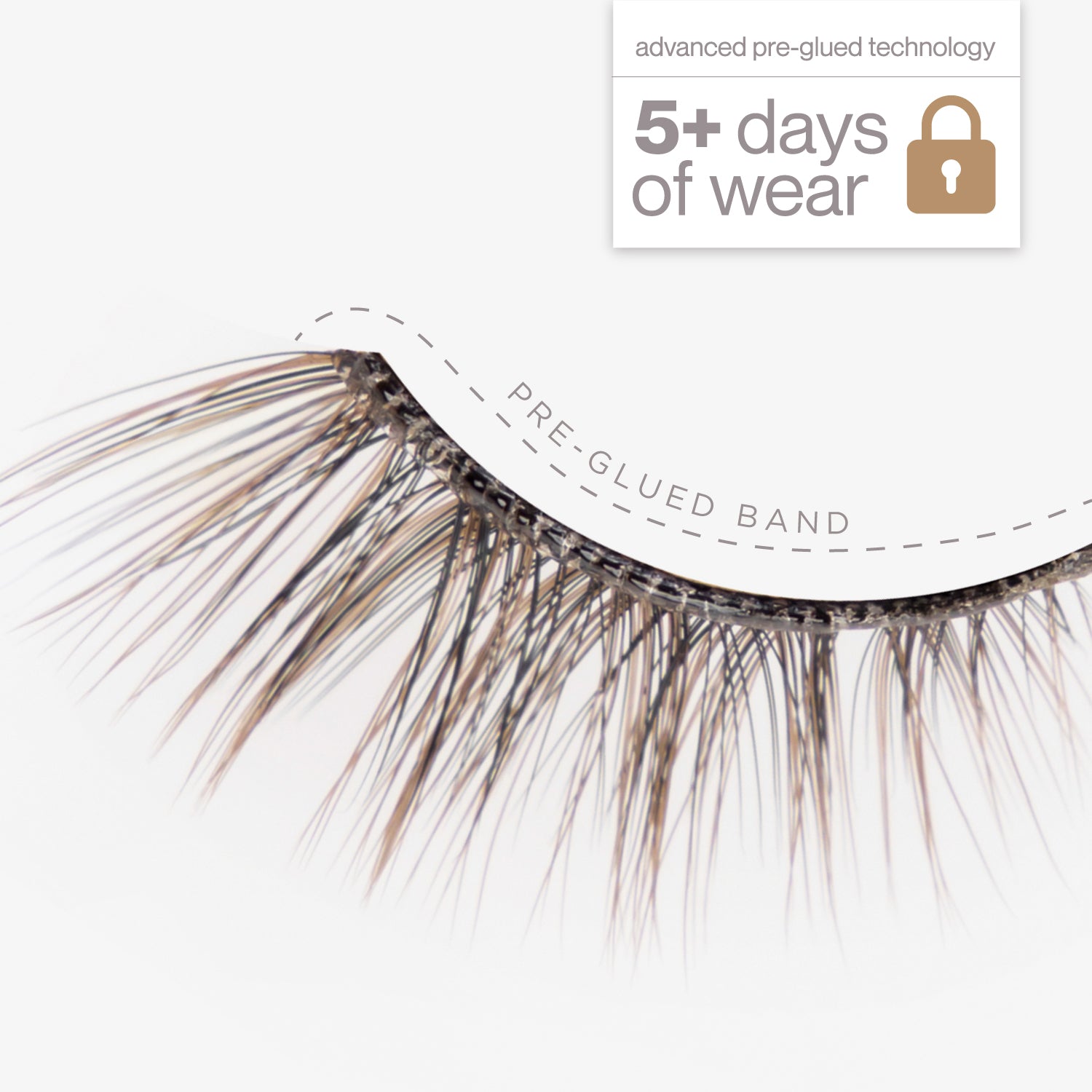 Olivia Pre-Glued Half Lashes