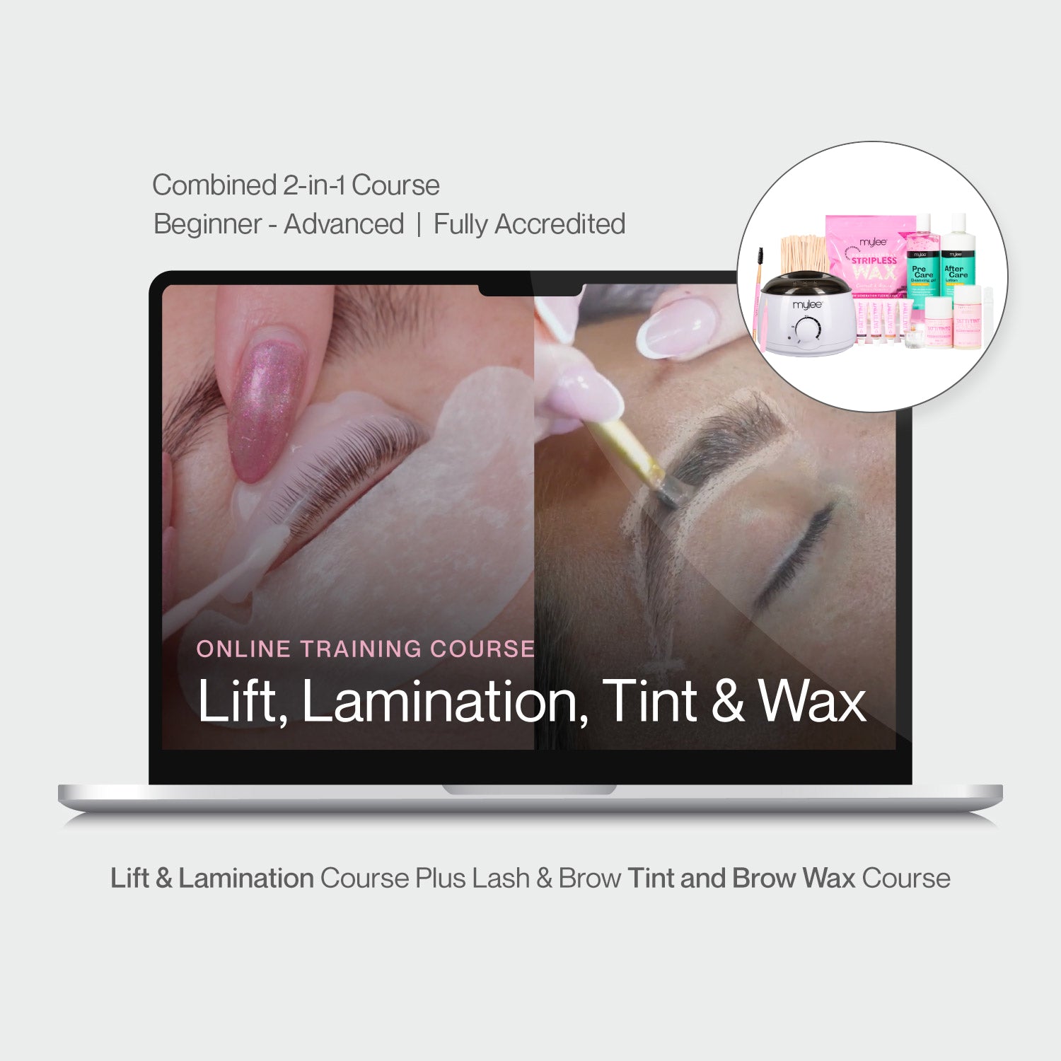 Online Lift, Lamination, Tint & Wax Course with Kit