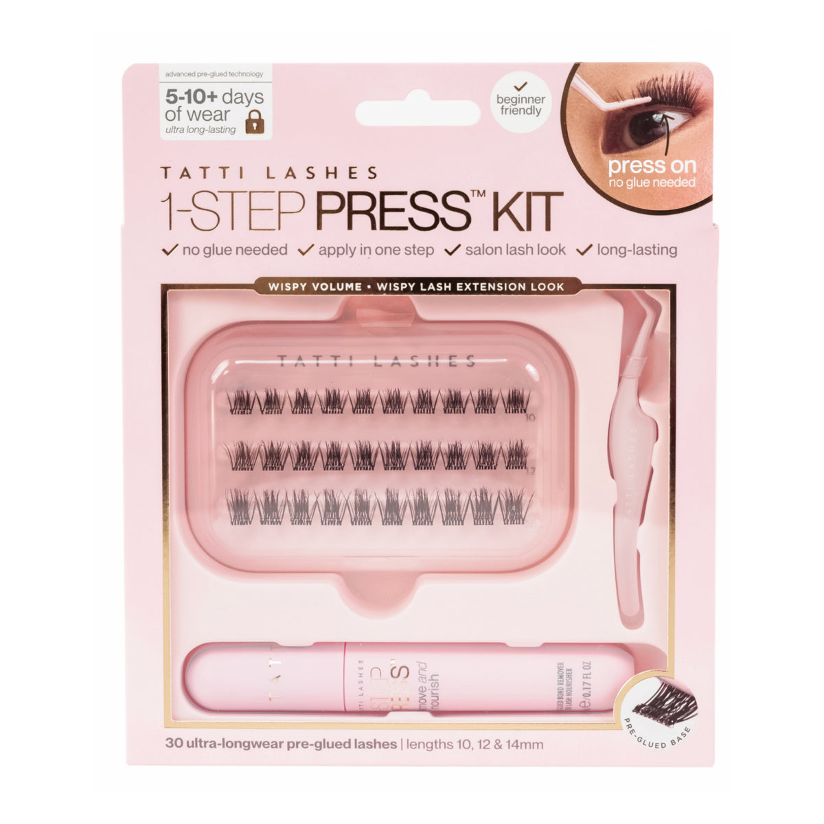 1 Step Press™ Pre Glued Cluster Lash Gift Set