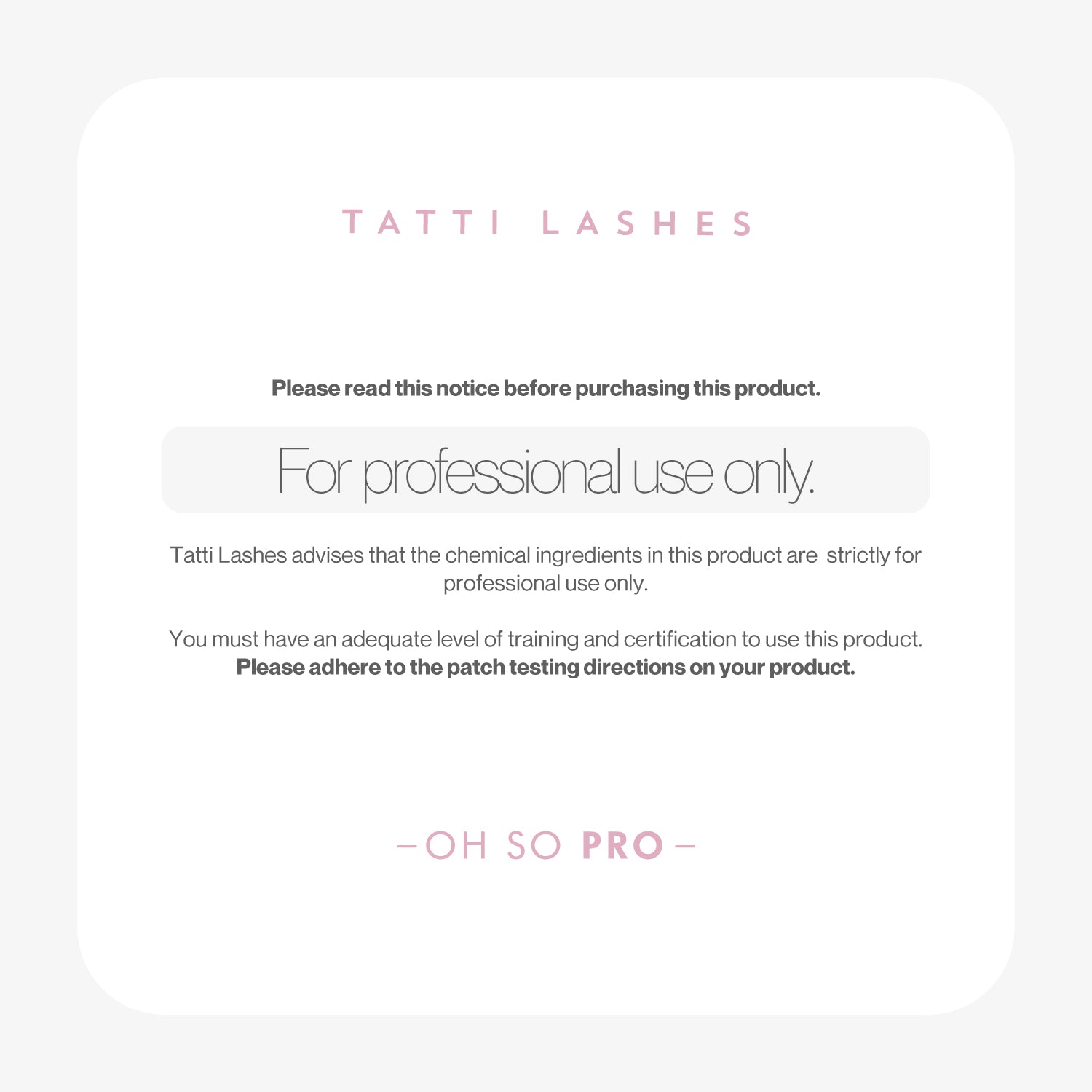 Tatti Lashes Glue Remover