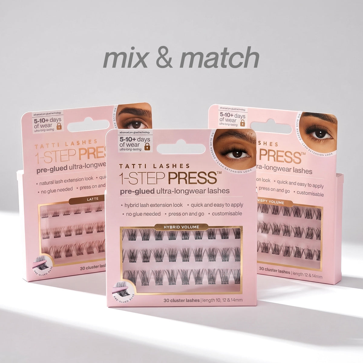 Mix & Match Pre Glued Cluster Lash Bundle
