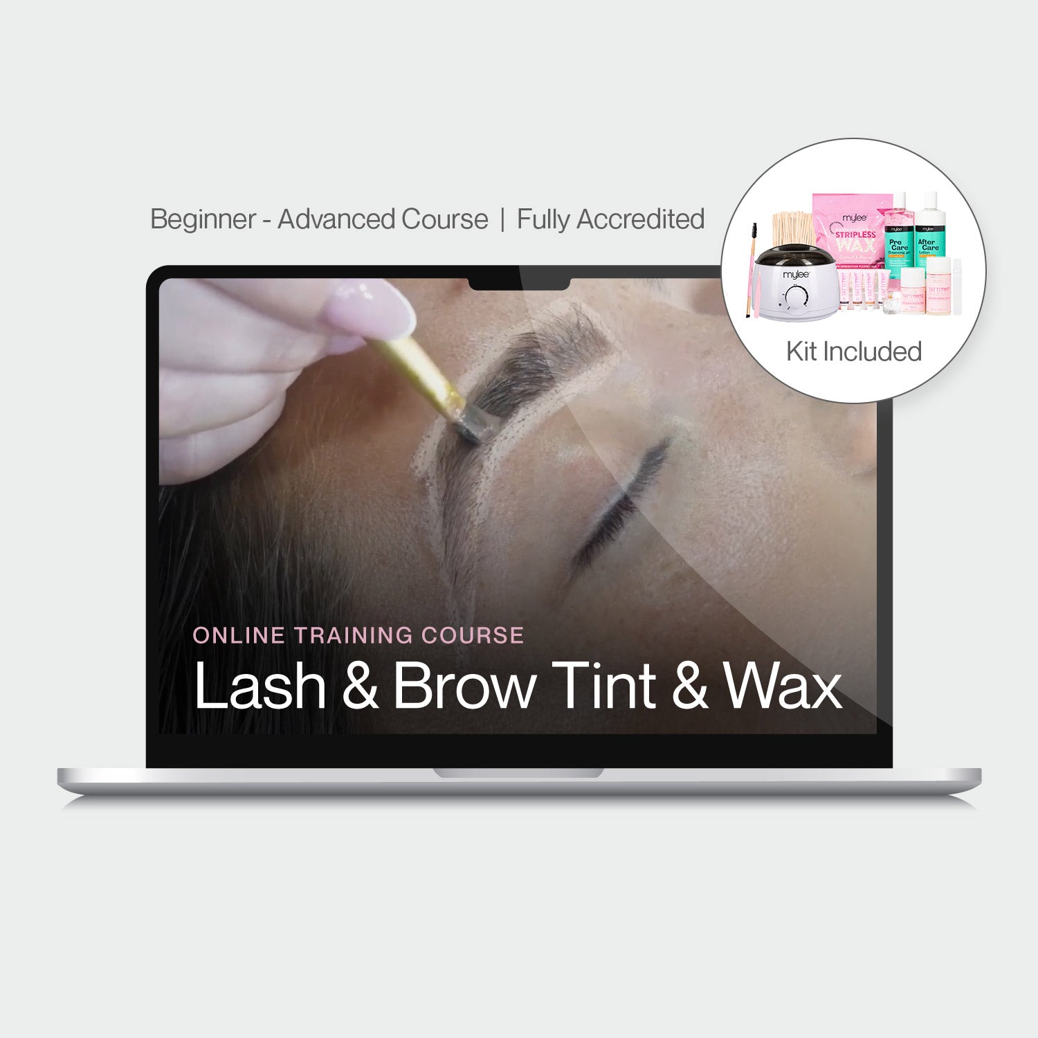 Online Lash & Brow Tint & Wax Training Course Kit