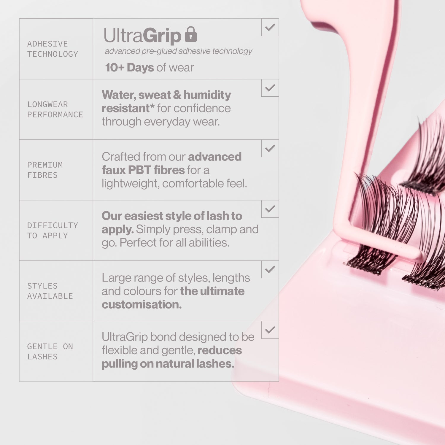 1-Step Press™ Pre-Glued Lash Kit