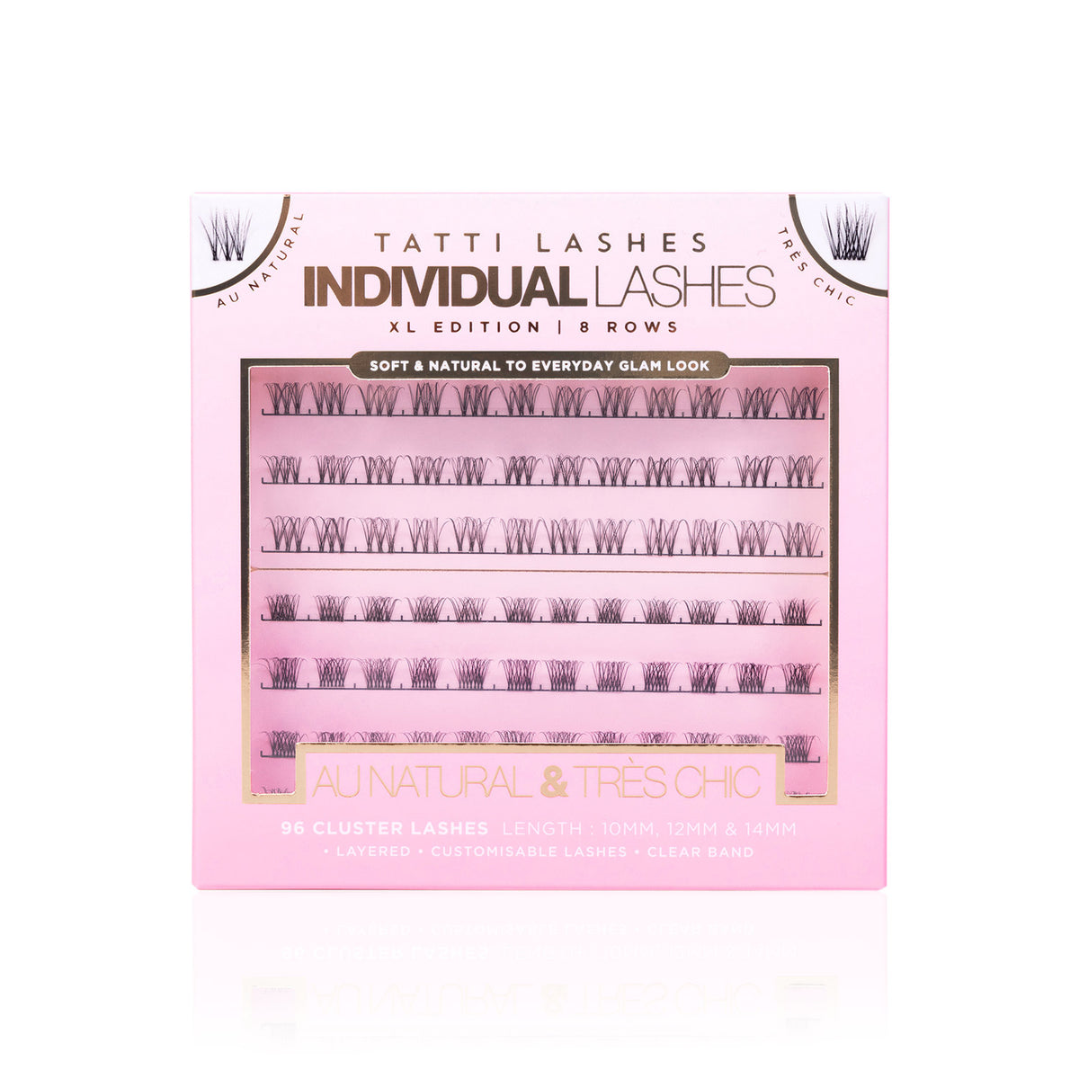 Tatti Lashes XL Individuals - Au Natural / Tres Chic